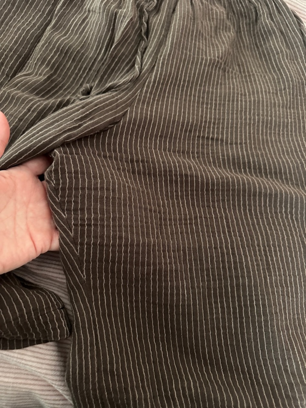 Boheme Brown Pinstripe Tank & Shorts Set - Picture 7 of 7